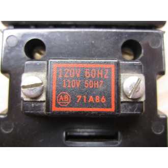 Allen Bradley 702-BOD93 Contactor 702-B0D93 4 Pole,Coil: 71A86 - Used