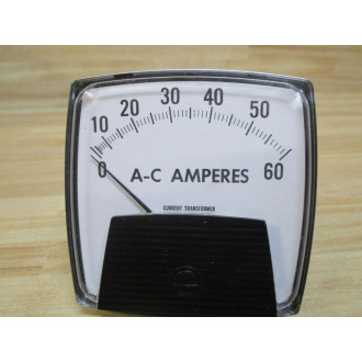 General Electric 71119-1 A-C Amperes Meter 0-60 - New No Box