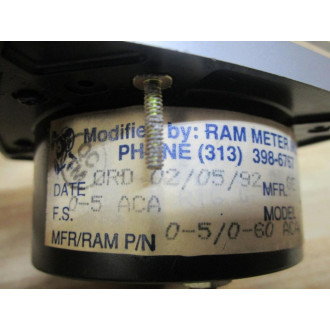 General Electric 71119-1 A-C Amperes Meter 0-60 - New No Box