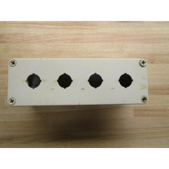 22008 Enclosure 4 Push Button Holes - Used