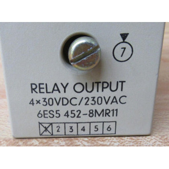 Siemens 6ES5-452-8MR11 Relay Output Module 6ES54528MR11 - Used