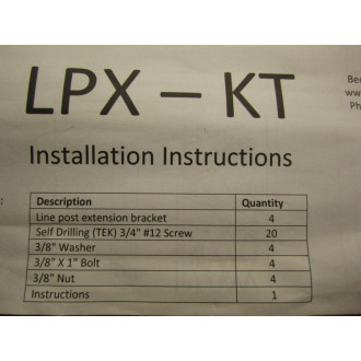 Folding Guard LPX-KT Missing One Bracket - New No Box