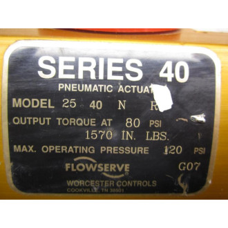 Worcester Controls Model 25 Actuator Series 40 - Used