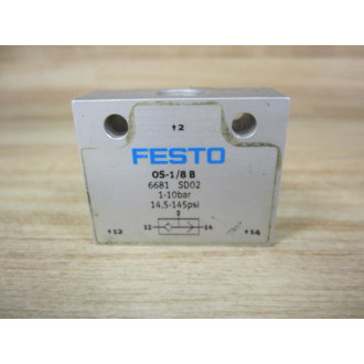 Festo OS-18B 6681 Valve OS18B - Used