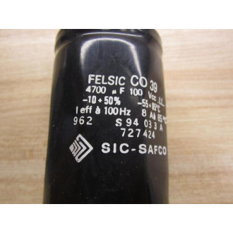 Felsic CO 39 Capacitor Sic-Safco 4700µF - Used