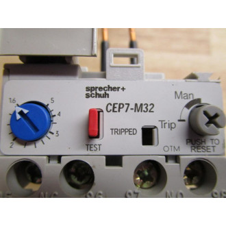 Sprecher + Schuh CEP7-M32 Contactor CEP7M32 1.6-5.0A - Used