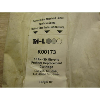 Tri-L K00173 Prefilter Replacement Cartridge