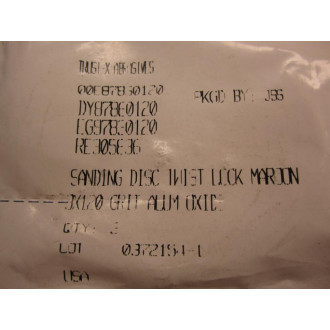 Trust-X DY878E0120 Twist Lock Sanding Disc DY878E0120 (Pack of 3)