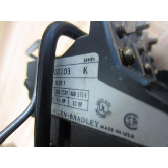 Allen Bradley 709-BOD103 Starter 709-B0D103 WO Cover - Used