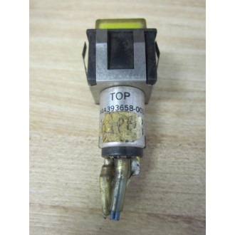 Dialight 513-0311-810 Switch 44A393658-001 Yellow Button - Used