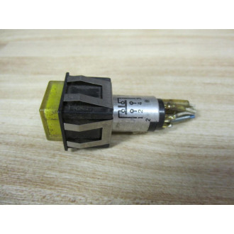Dialight 513-0311-810 Switch 44A393658-001 Yellow Button - Used