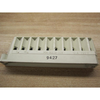 Schneider MA-8202-001 Terminal Block 10AMP 300V (Pack of 4) - Used