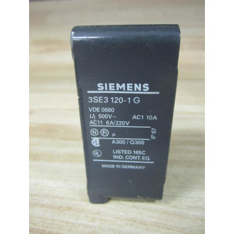 Siemens 3SE3-120-1G Limit Switch 3SE31201G Base Body Only - New No Box