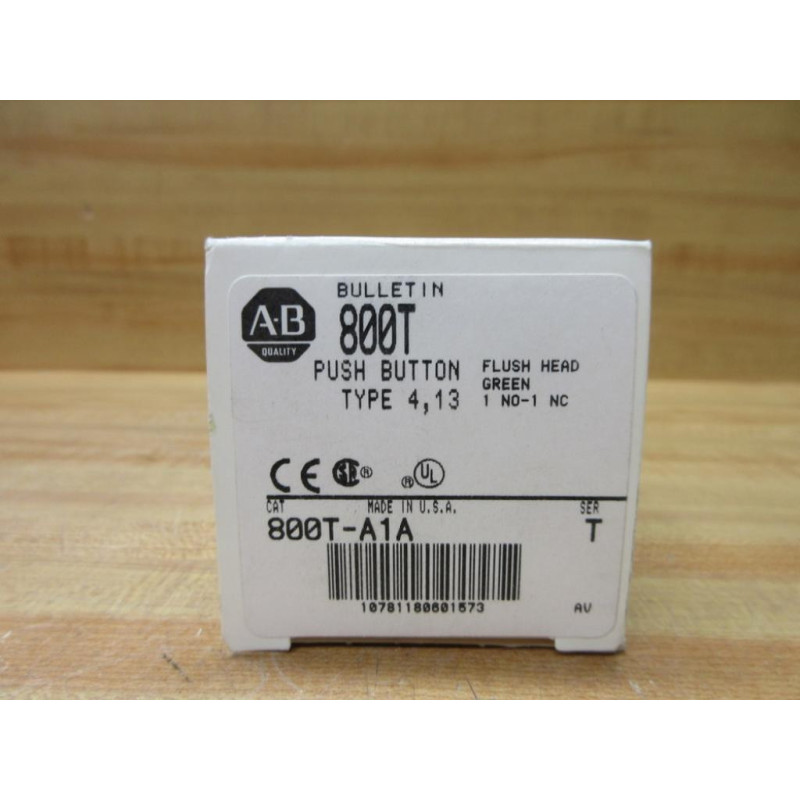 Allen Bradley 800T-A1A Green Pushbutton 800TA1A EMPTY BOX ONLY!