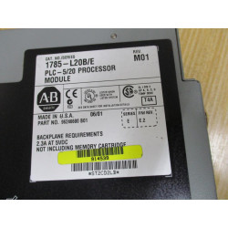 Allen Bradley 1785-L20B Processor Module PLC-520 Ser.E, Rev. M01 - Used