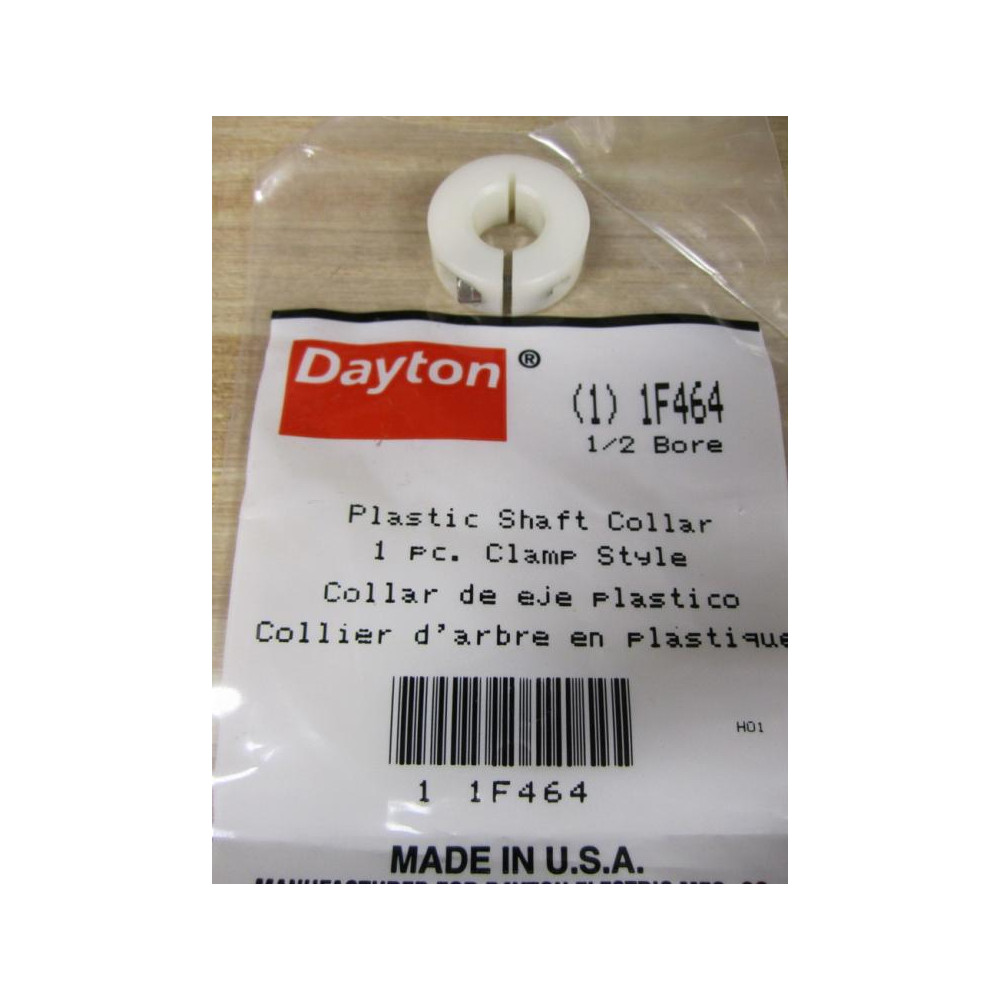 Dayton 1F464 Plastic Shaft Collar 12" Bore (Pack of 2)