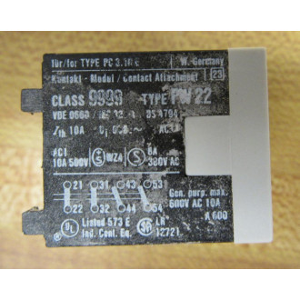Square D 9999-PW22 Contact Block 9999PW22
