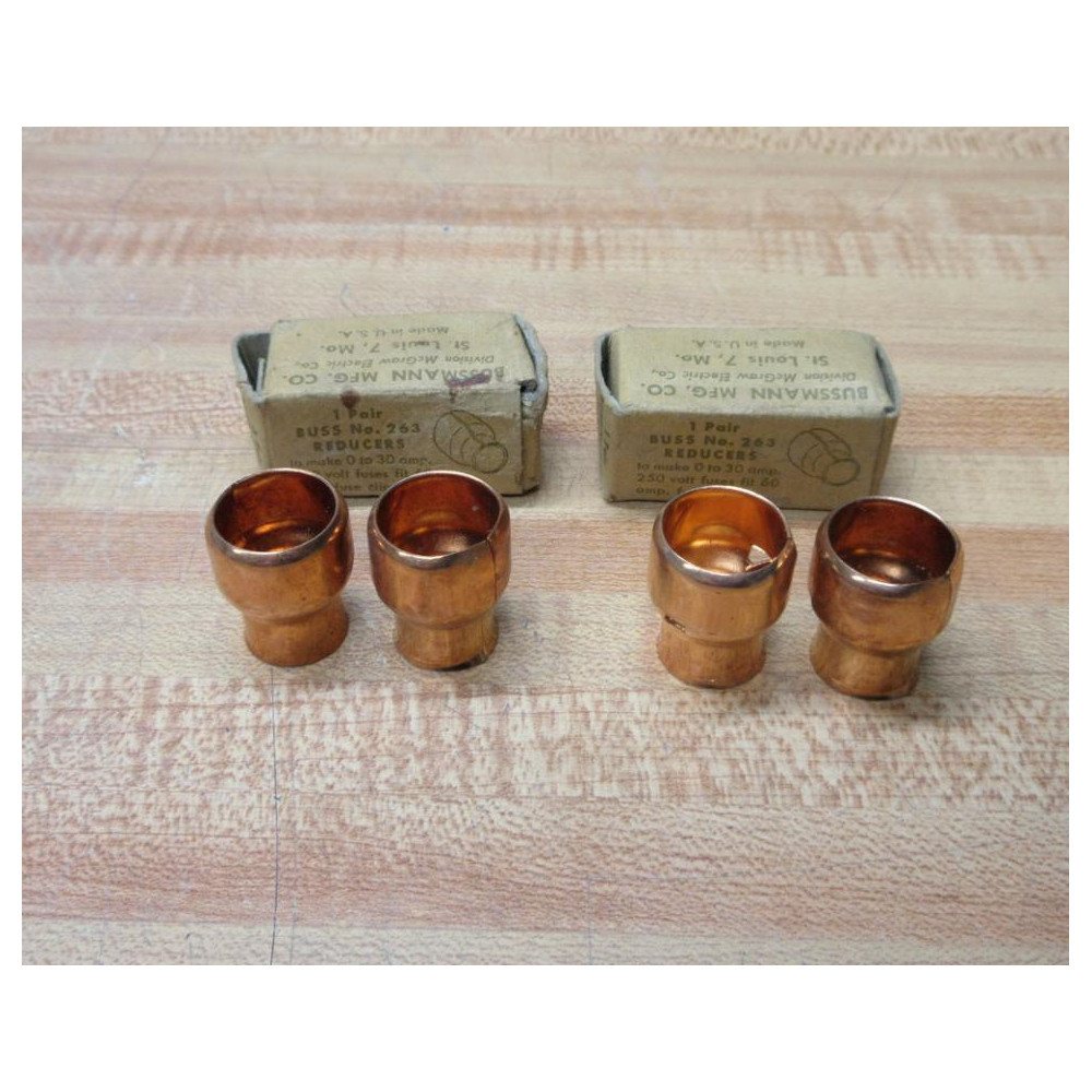 Bussmann 263 Buss Fuse Reducer 2 Pair