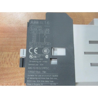 ABB AL16-40-00 Contactor AL16-40-00-81 Chipped Exterior Mount - Used