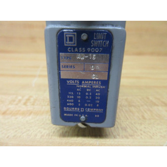 Square D 9007-AW16 Limit Switch 9007AW16 Series D, Form GL