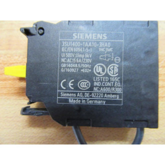 Siemens 3SU1400-1AA10-3HA0 Contact Module - New No Box
