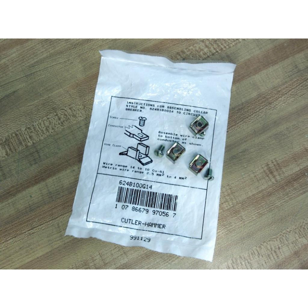 Cutler-Hammer 624B100G14 Terminal Lug Kit (Pack of 2) Cutler-Hammer 624B100G14 Terminal Lug Kit (Pack of 2)