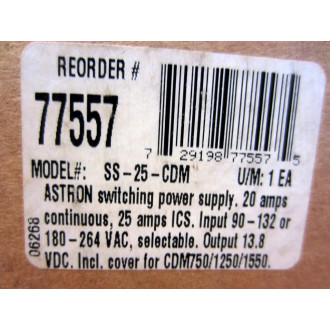 Astron SS-25CDM Power Supply SS25CDM