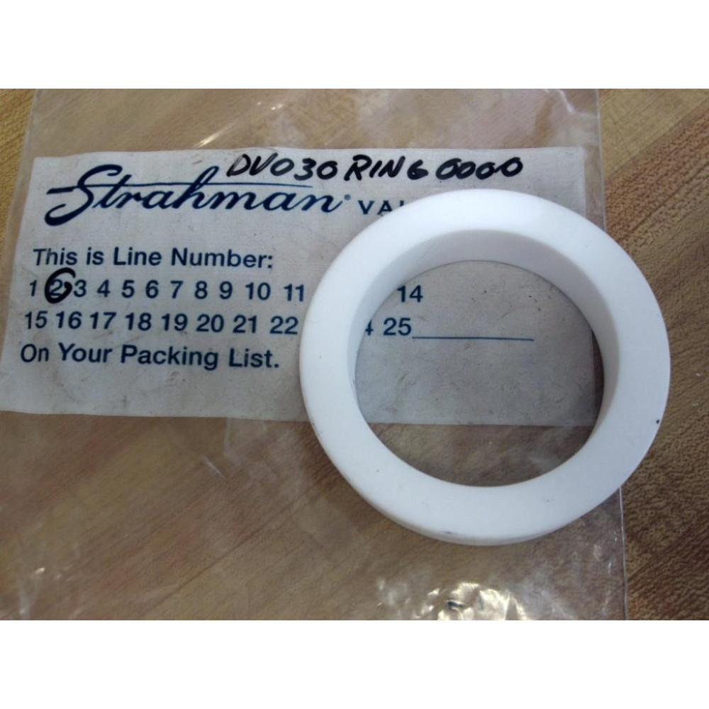 Strahman DV030RING0000 Valve Seal Ring - New No Box Strahman DV030RING0000 Valve Seal Ring - New No Box