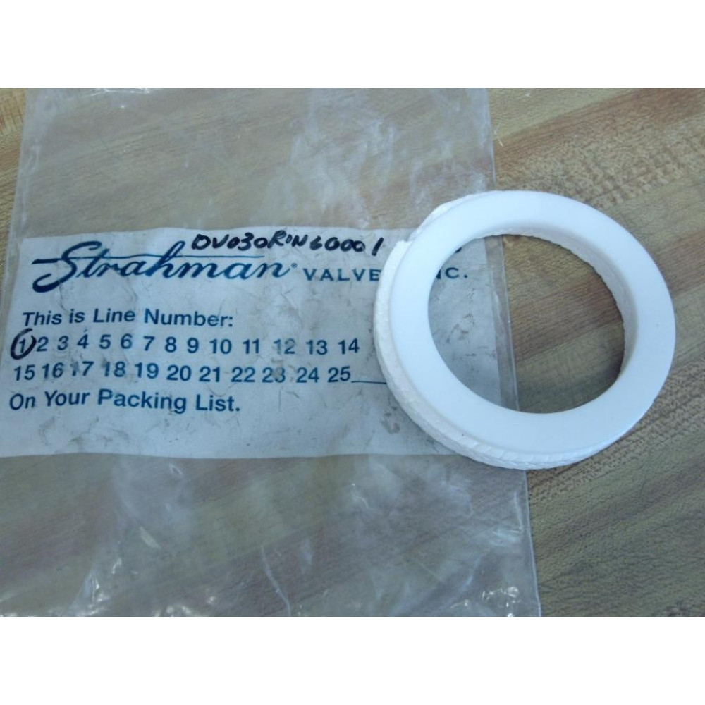 Strahman DV030RING60001 Valve Seal Ring - New No Box Strahman DV030RING60001 Valve Seal Ring - New No Box
