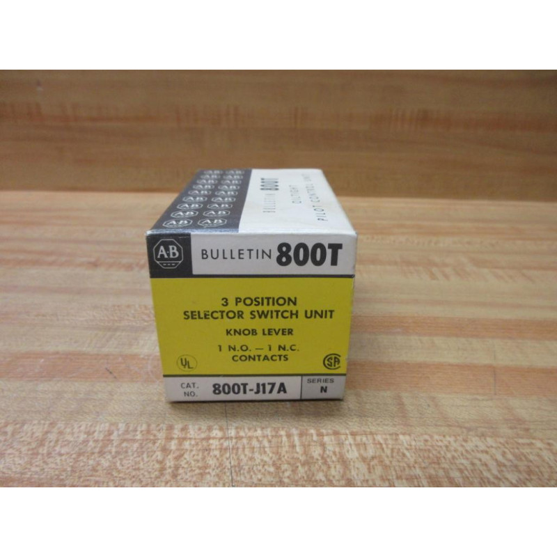 Allen Bradley 800T-J17A Selector Switch 800TJ17A EMPTY BOX ONLY!