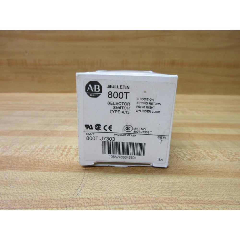 Allen Bradley 800T-J7303 Selector Switch EMPTY BOX ONLY!