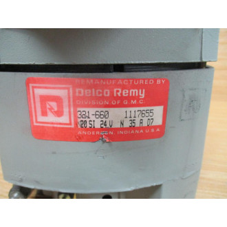 Delco Remy 1117655 20 SI Reman Alternator 321-660 - Refurbished