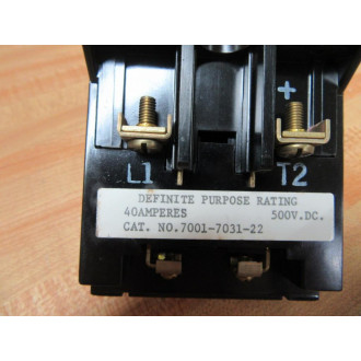 Ward Leonard 7001-7031-22 Contactor 7001703122 - New No Box