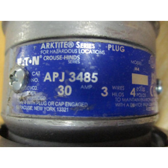 Crouse-Hinds APJ 3485 Eaton Plug Receptacle M4 - New No Box