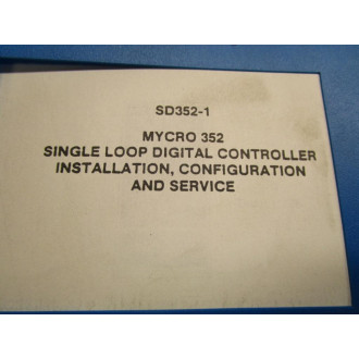 Moore SD352-1 Manual For Mycro 352 Issue 4 - Used