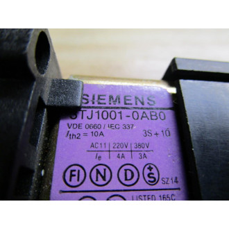 Siemens 3TJ1001-0AB0 Contactor - Used