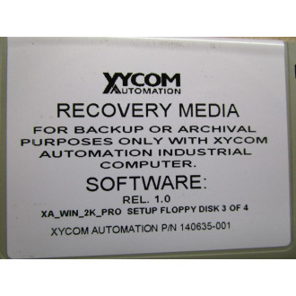 Xycom 140635-001 Recovery Media Software - Used