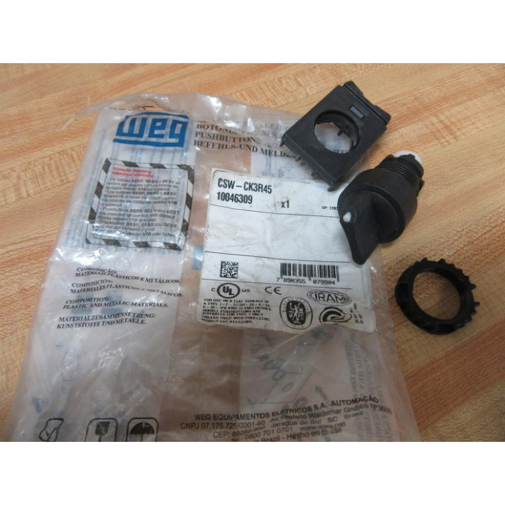 WEG CSW-CK3R45 Selector Switch 3-Pos 10046309