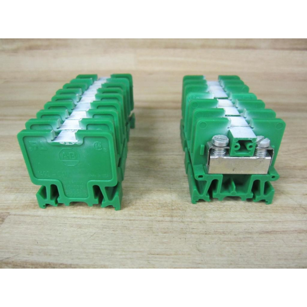 Allen Bradley 1492-CAM Block Green 1492-CAM1LG (Pack of 16) - New No Box