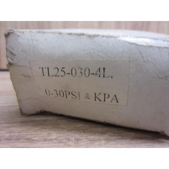 Weiss Instruments TL25-030-4L Gauge 0-30 Psi0-200 kPa