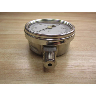 Wika 9831865 Gauge 0-30 PSI 14" NPT - New No Box
