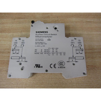 Siemens 5ST3010AS Auxiliary Circuit Switch 5ST3010 - Used