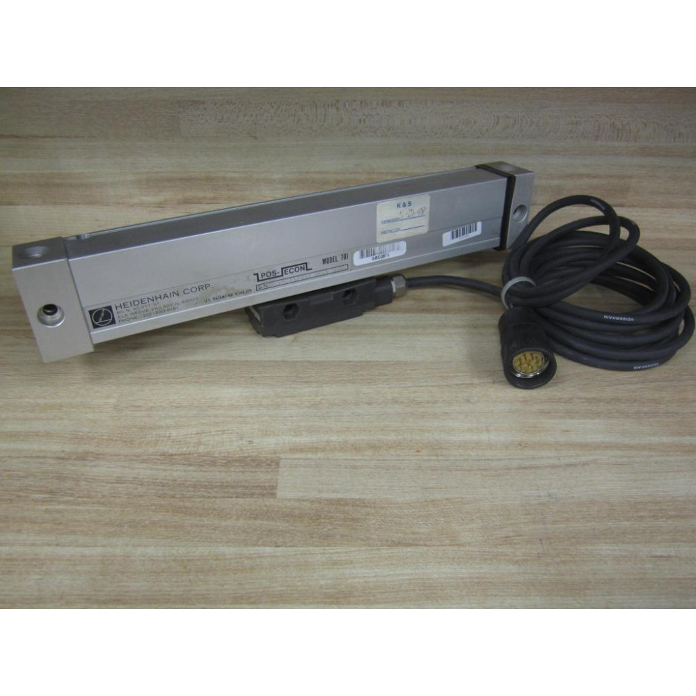 Heidenhain 701 Linear Encoder Model 701 W12833 Reading Head - Used