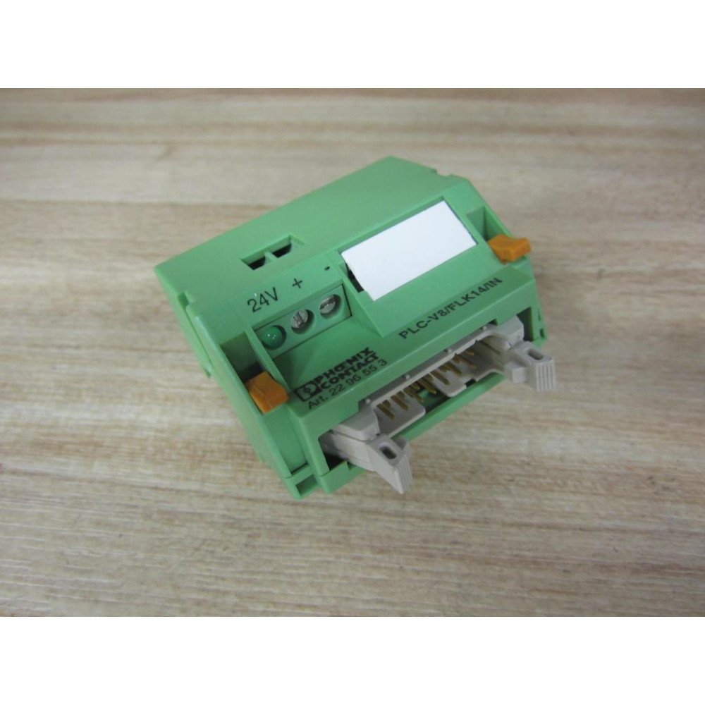 Phoenix Contact 22 96 55 3 System Connector PLC-V8FLK14IN - Used