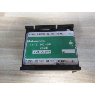 Matsushita PC-5P-2A2B Relay BMP6502901K No Terminal Base - Used