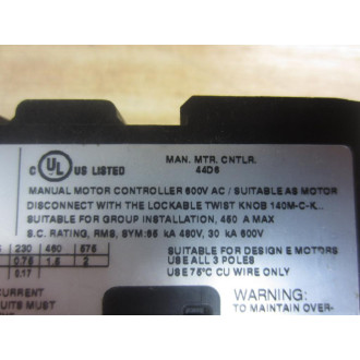 Allen Bradley 140M-C2N-B25 Manual Motor Controller Ser. C - New No Box