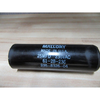 Mallory 235-8326-04 Capacitor 235832604 - New No Box