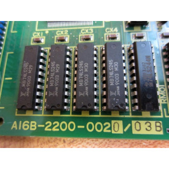 Fanuc A16B-2200-0020 Board A16B-2200-002003B Non-Refundable - Parts Only