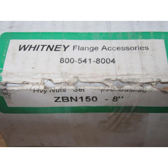 Whitney ZBN150-8 Bolts & Nuts Set ZBN1508 34-10 Coarse 8" (Pack of 8)