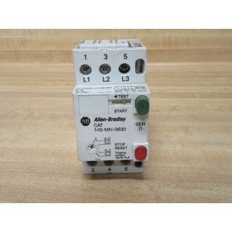 Allen Bradley 140-MN-0630 Starter Motor Protector 140MN0630 Ser. D - New No Box